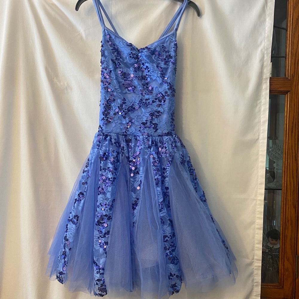 Weissman Dance Costume Lyrical/ Ballet brand size Adult Medium Periwinkle color